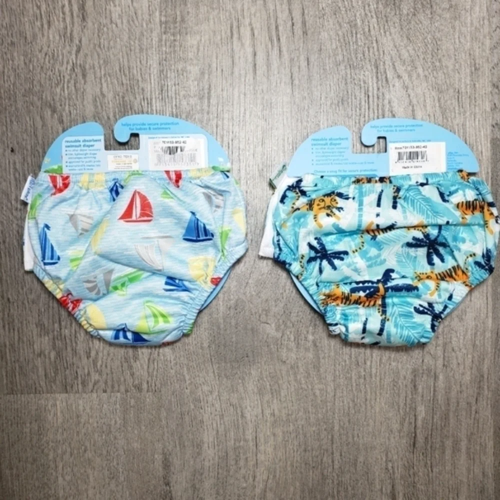 GREEN SPROUTS i Play Swimsuit Diaper Size 6 months- 2 Pairs